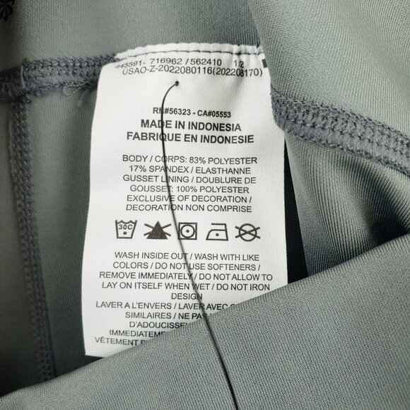 NIKE Girls Nike One Training Leggings Size Large Gray Dri Fit High Rise NWT - Picture 12 of 12